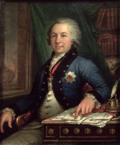 Ritratto del poeta russo Gavril Derzhavin, 1795